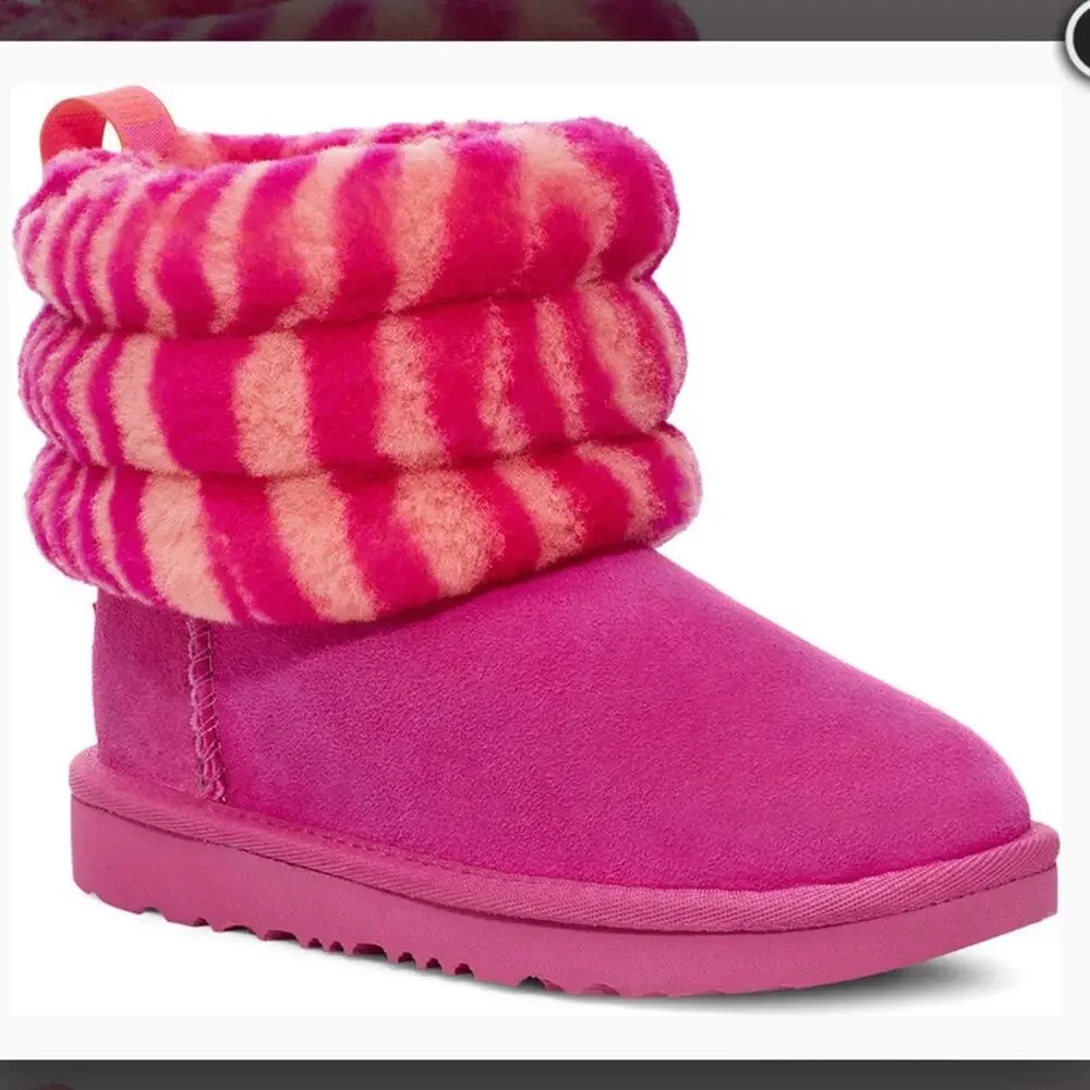 UGG KIDS MINI QUILTED ZEBRA size 10